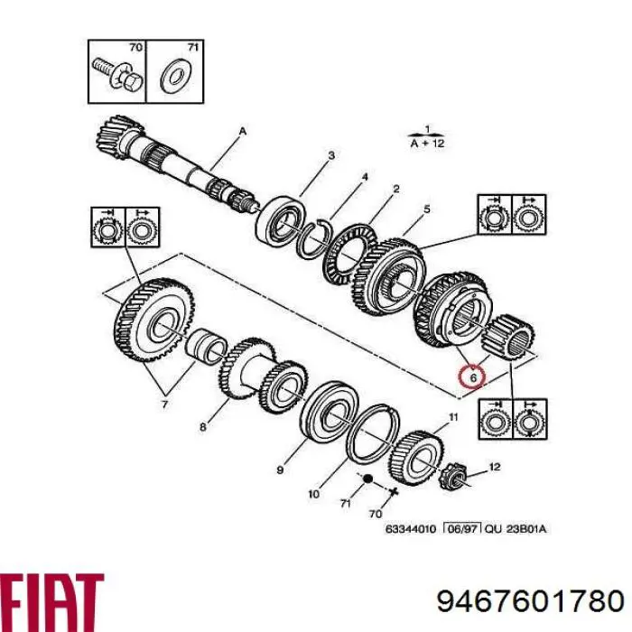 Купить 232385 Peugeot/Citroen Синхронизатор 1/2-й передачи