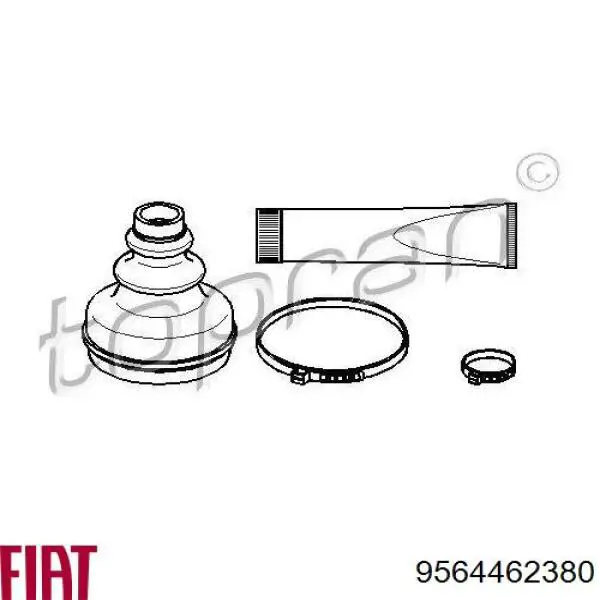9566939080 Fiat/Alfa/Lancia Пыльник ШРУСа передней полуоси внутренний