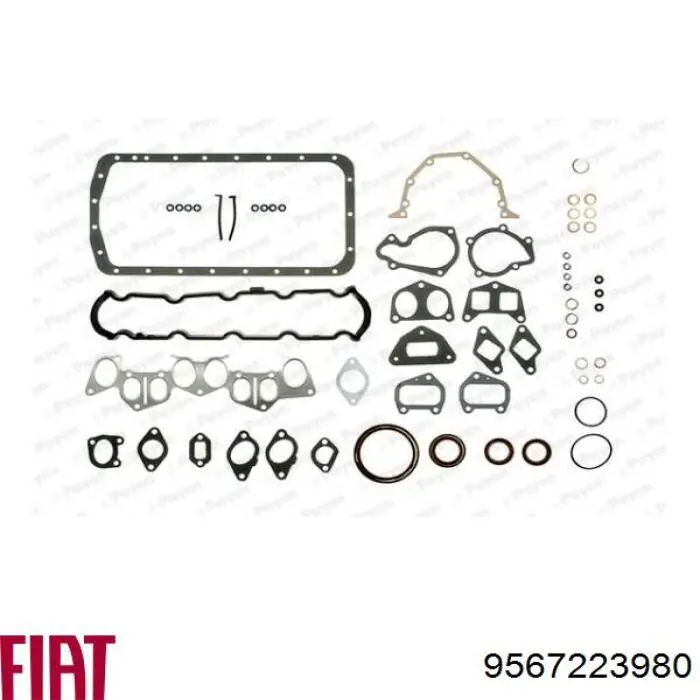 9567223980 Fiat/Alfa/Lancia kit inferior de vedantes de motor