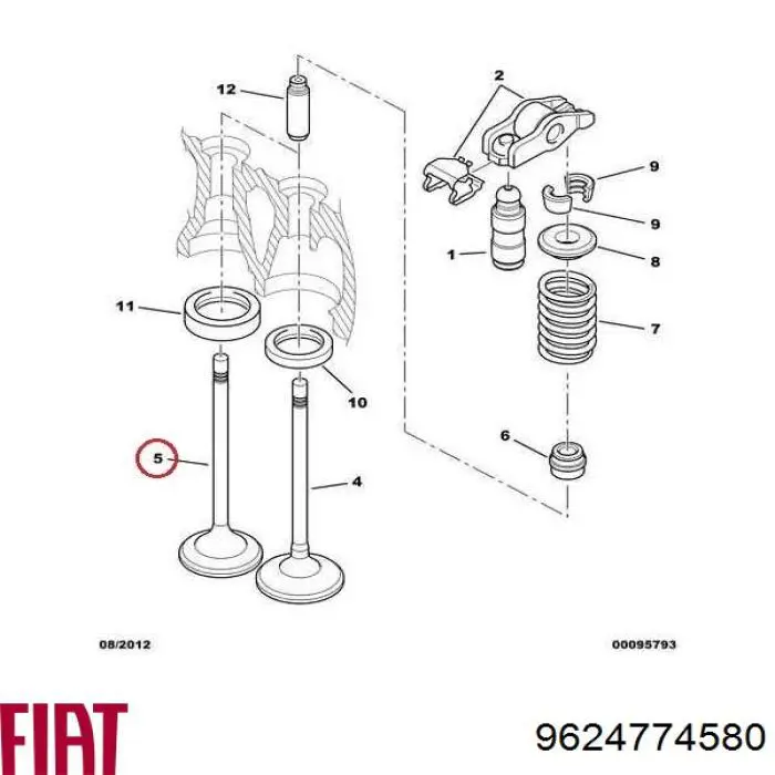 Купить 094996 Peugeot/Citroen Выпускной клапан