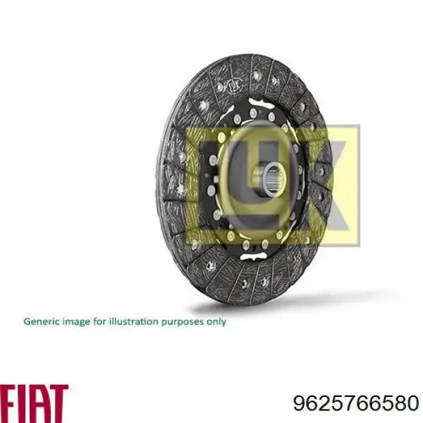 9625766580 Fiat/Alfa/Lancia Диск сцепления ведомый