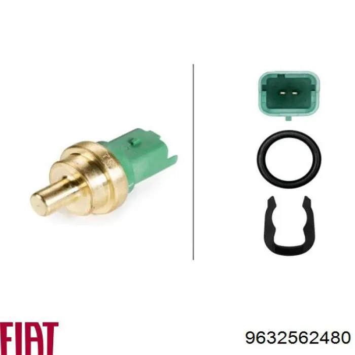 Датчик указателя температуры охлаждающей жидкости Fiat/Alfa/Lancia 9632562480 цена, от 6.33 USD