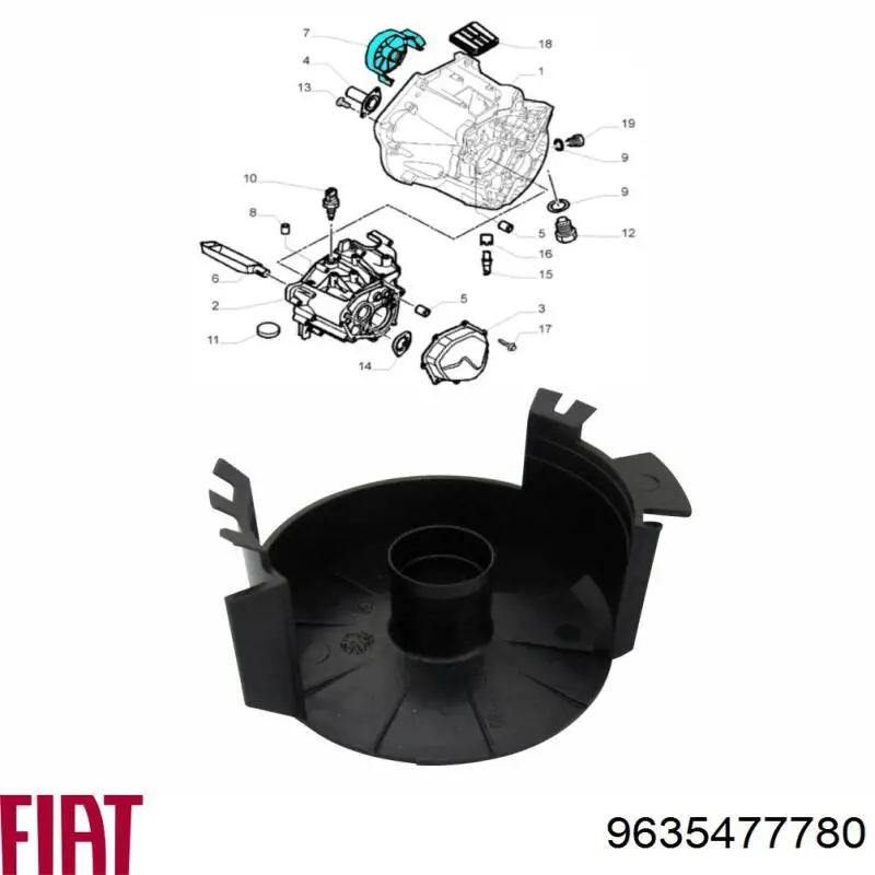 Eixo secundário da caixa de câmbio para Fiat Ducato III 250