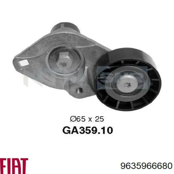 Роликовий модуль натяжителя ремня Fiat/Alfa/Lancia 9635966680 цена, от 114.85 USD