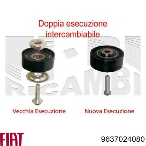Ролик натяжителя приводного ремня Fiat/Alfa/Lancia 9637024080