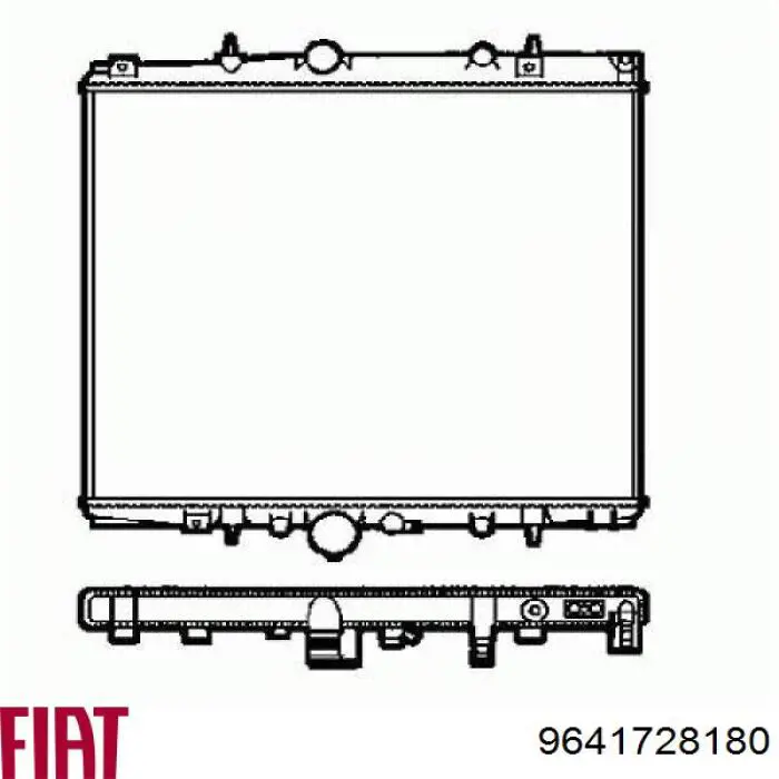 Радиатор 9641728180 Fiat/Alfa/Lancia