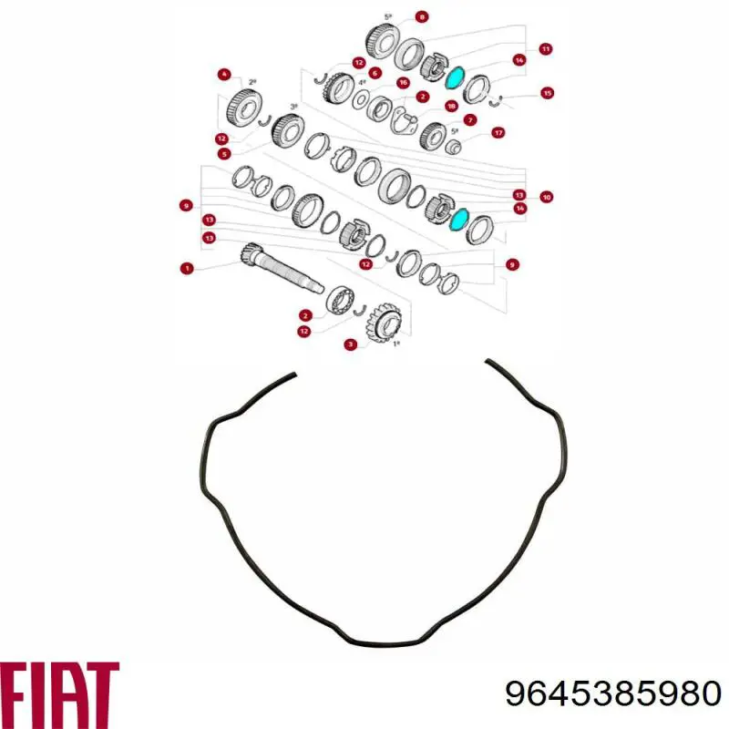 Кольцо синхронизатора OR9645385980 GP