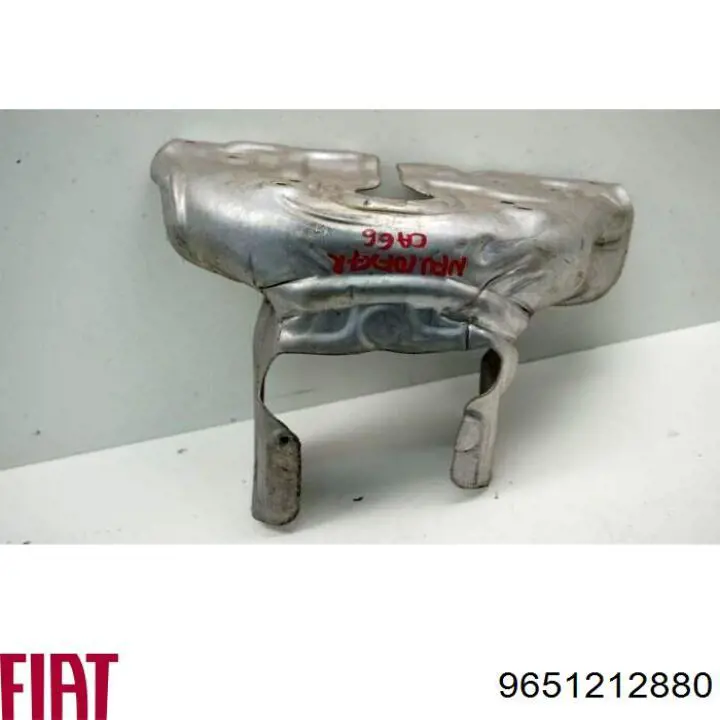 9651212880 Fiat/Alfa/Lancia proteção (tela térmica de tubo coletor de escape)