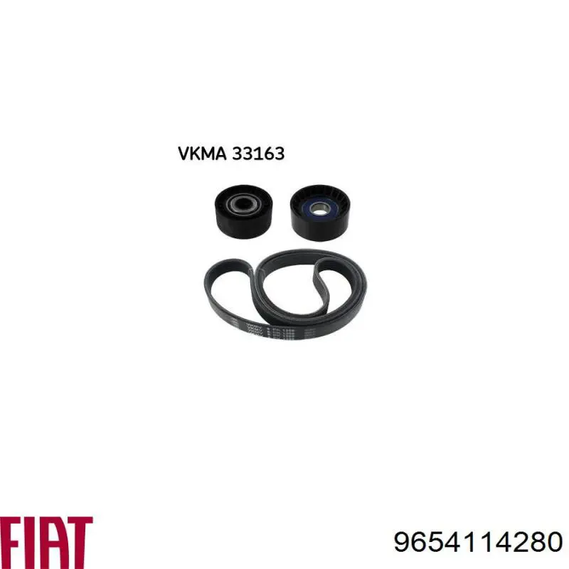 Клиновый ремень Fiat/Alfa/Lancia 9654114280 цена, от 11.17 USD