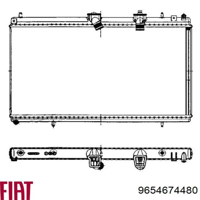 Радиатор охлаждения двигателя Fiat/Alfa/Lancia 9654674480 цена, от 126.89 USD