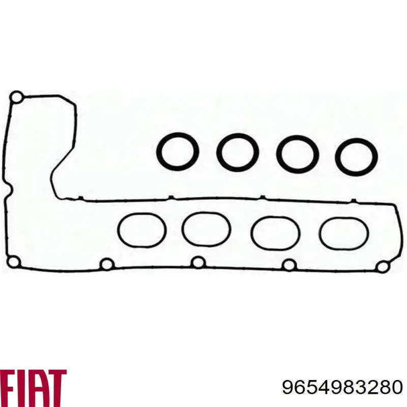 Прокладка клапанной крышки двигателя, комплект Fiat/Alfa/Lancia 9654983280 цена, от 41.77 USD