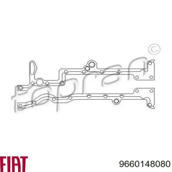 9660148080 Fiat/Alfa/Lancia прокладка поддона картера двигателя верхняя