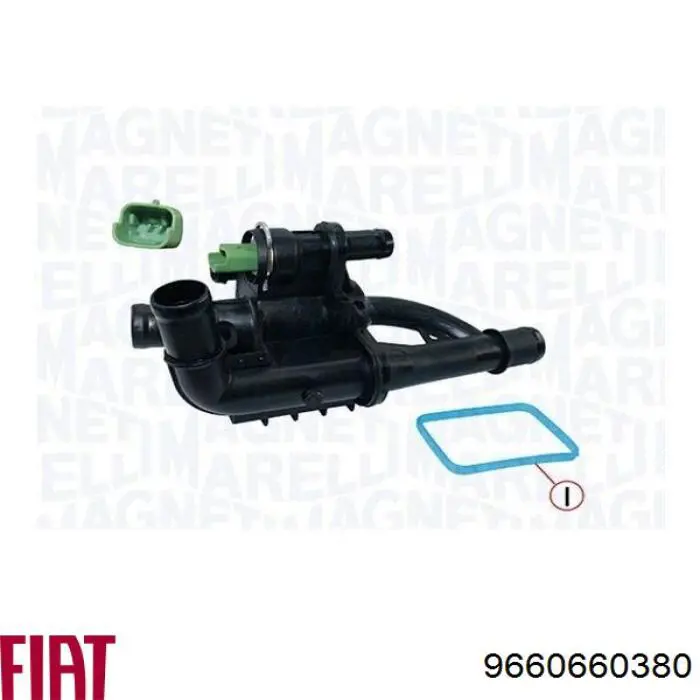 9660660380 Fiat/Alfa/Lancia Корпус термостата в сборе