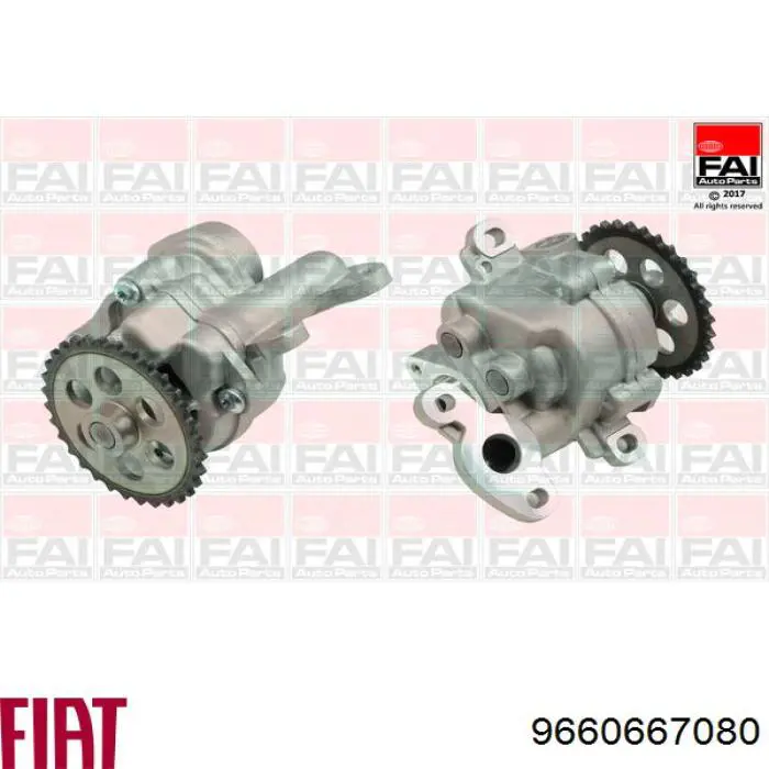 Масляный насос 9660667080 Fiat/Alfa/Lancia
