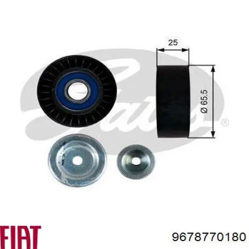 9678770180 Fiat/Alfa/Lancia Ролик приводного ремня, паразитный