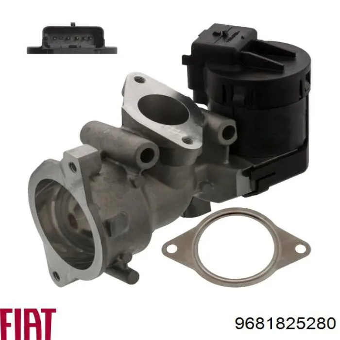 Клапан EGR, рециркуляции газов Fiat/Alfa/Lancia 9681825280