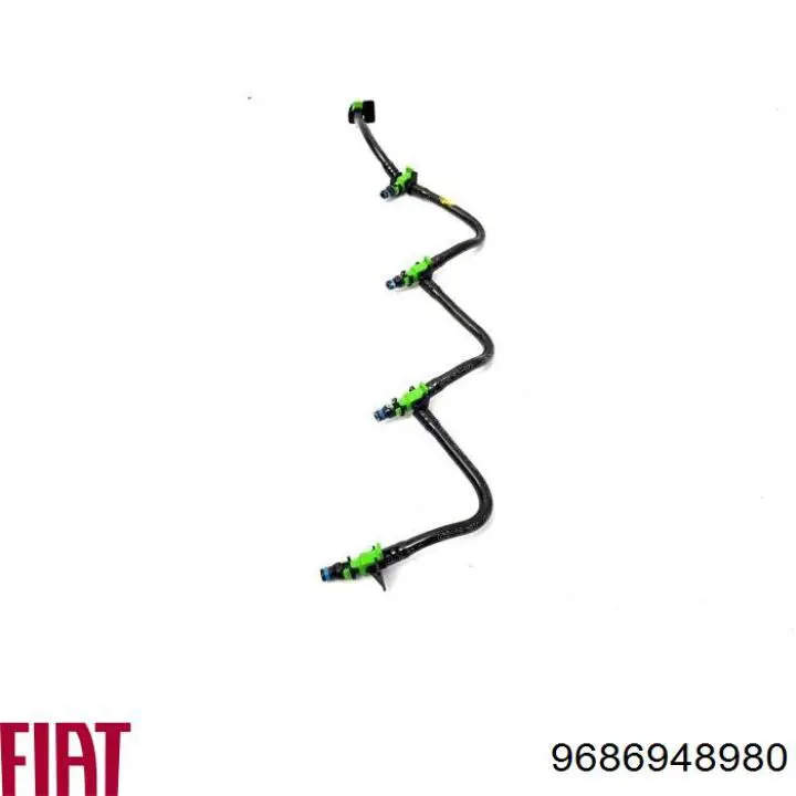 Трубка топливная, обратная от форсунок Fiat/Alfa/Lancia 9686948980 цена, от 32.28 USD