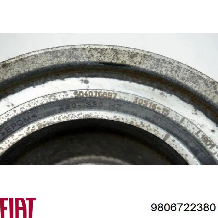 Шкив коленвала 9806722380 Fiat/Alfa/Lancia