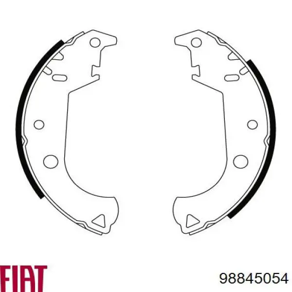 Купить 98845054 Fiat/Alfa/Lancia Задние барабанные тормозные колодки