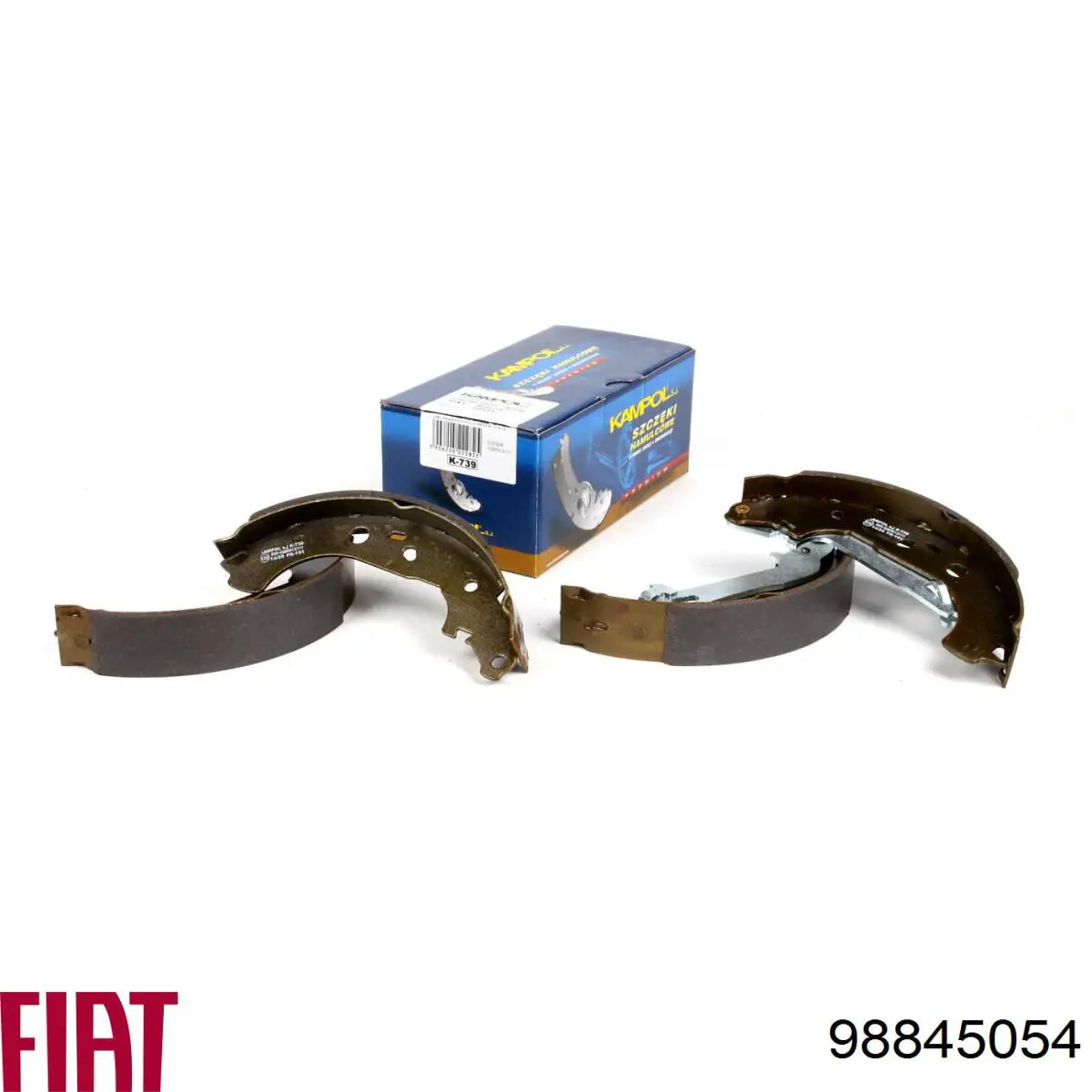 Задние барабанные колодки 98845054 Fiat/Alfa/Lancia