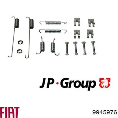 Установочный комплект задних барабанных колодок Fiat/Alfa/Lancia 9945976 цена, от 7.55 USD