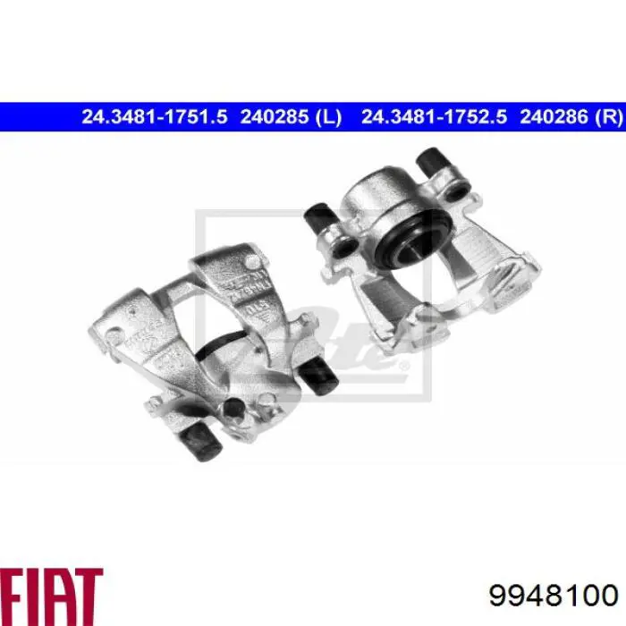 Суппорт тормозной передний левый 9948100 Fiat/Alfa/Lancia