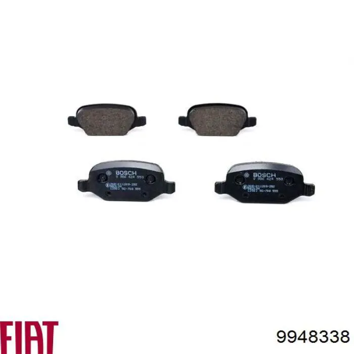 Колодки дисковые  Fiat/Alfa/Lancia 9948338 цена, от 16.93 USD