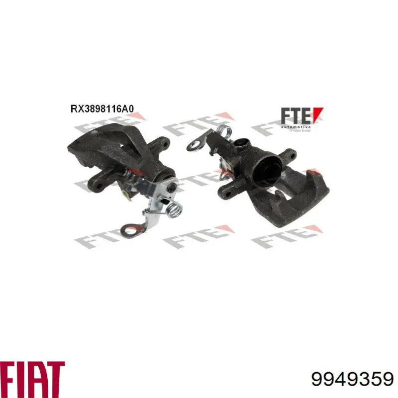 Суппорт задний правый 9949359 Fiat/Alfa/Lancia