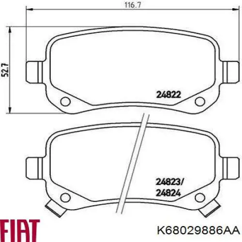  K68029886AA Fiat/Alfa/Lancia