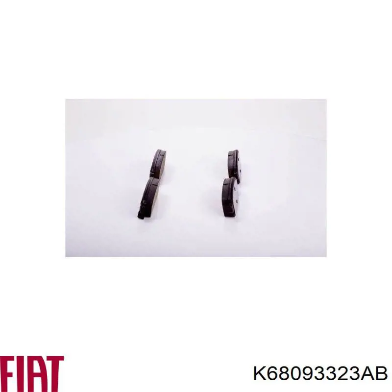 Передние тормозные колодки K68093323AB Fiat/Alfa/Lancia