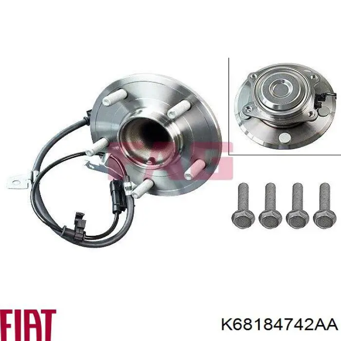 Ступица задняя правая Fiat/Alfa/Lancia K68184742AA цена, от 50.68 USD