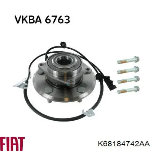 Ступица задняя правая K68184742AA Fiat/Alfa/Lancia