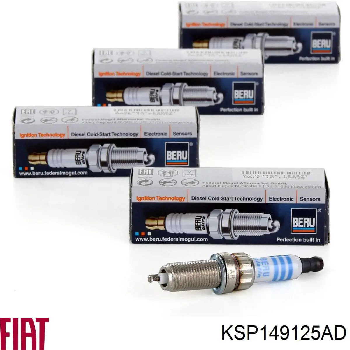Свечи зажигания KSP149125AD Fiat/Alfa/Lancia
