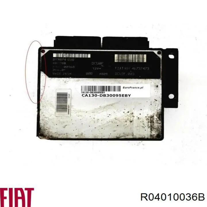 Блок управления двигателем R04010036B Fiat/Alfa/Lancia