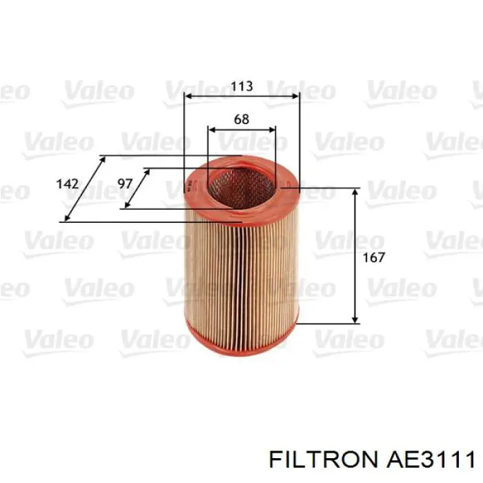 Элемент воздушного фильтра Filtron AE3111 цена, от 5.17 USD