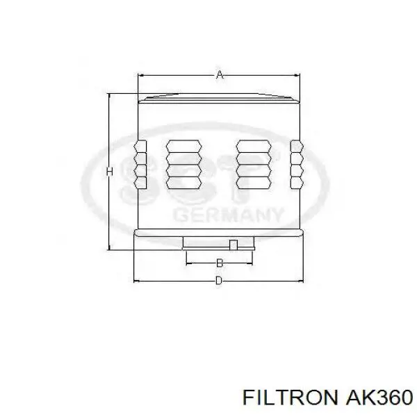Купить AK360 Filtron Фильтр воздушный компрессора подкачки (амортизаторов)
