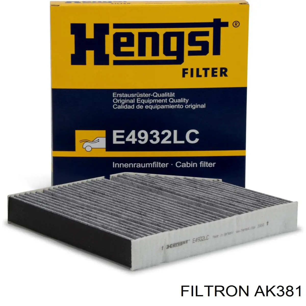 AK381 Filtron Воздушный фильтр двигателя