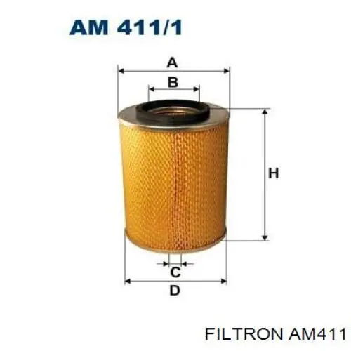 AM411 Filtron Воздушный фильтр двигателя