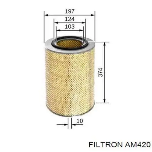 Элемент воздушного фильтра Filtron AM420 цена, от 31.10 USD