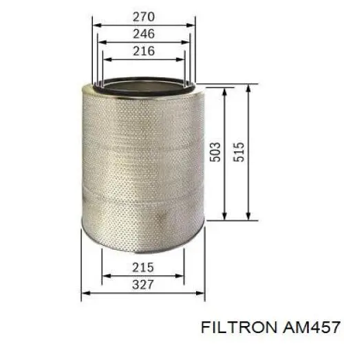 Элемент воздушного фильтра Filtron AM457 цена, от 71.90 USD