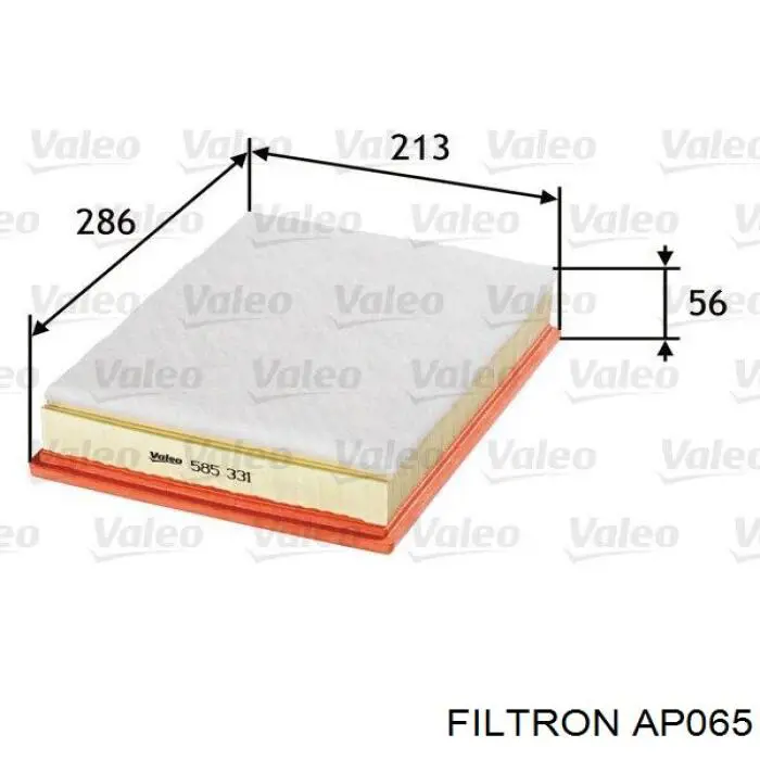 Элемент воздушного фильтра Filtron AP065 цена, от 6.80 USD