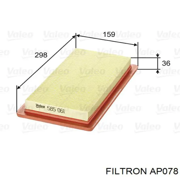 AP078 Filtron воздушный фильтр