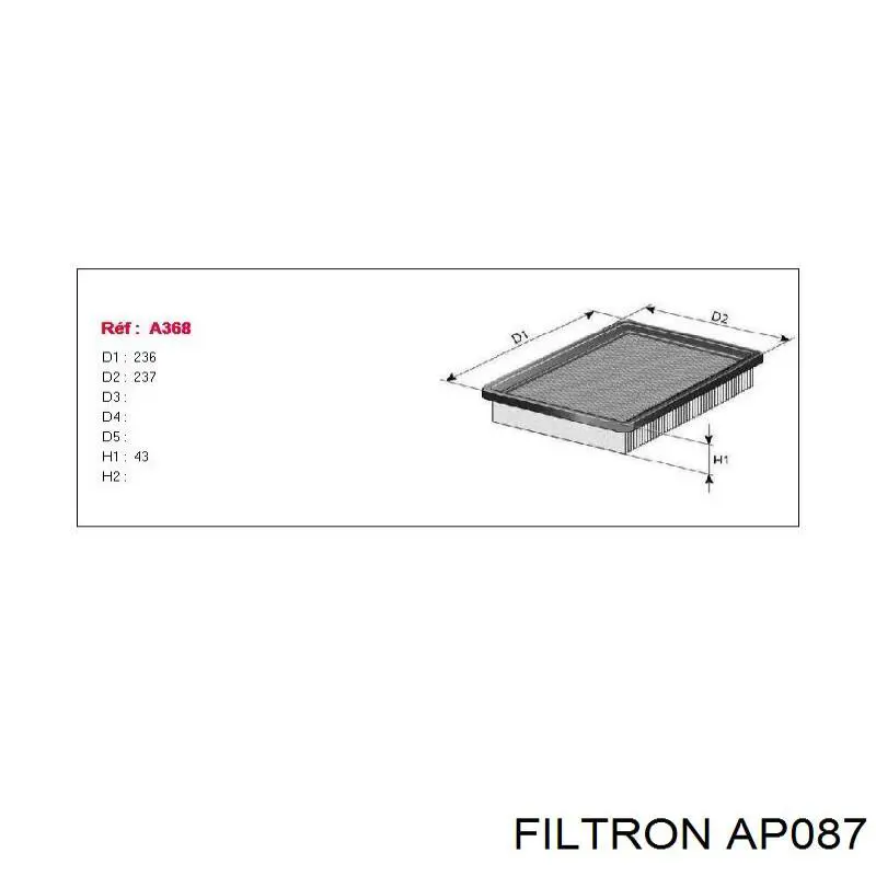 AP 087 Filtron воздушный фильтр