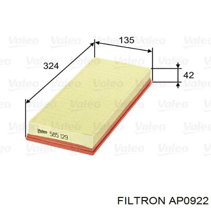 AP0922 Filtron воздушный фильтр
