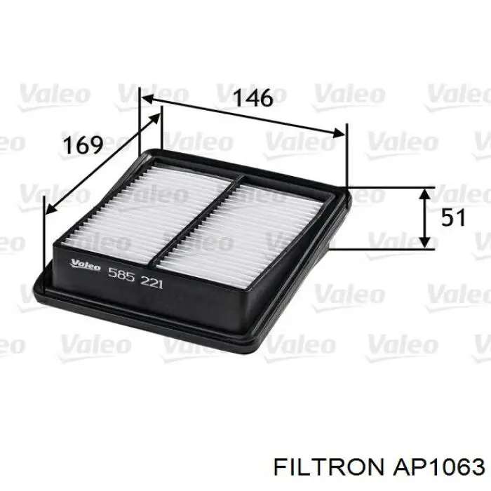 Элемент воздушного фильтра Filtron AP1063 цена, от 6.35 USD