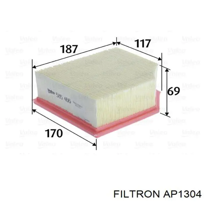 Воздушный фильтр AP1304 Filtron