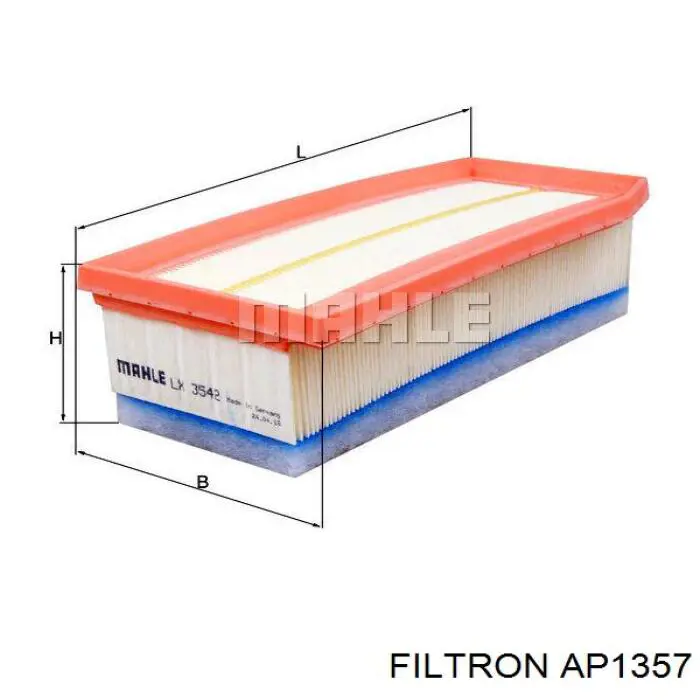 Элемент воздушного фильтра Filtron AP1357 цена, от 7.04 USD