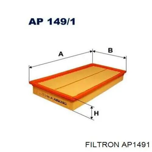 Фильтр воздушный Filtron AP1491