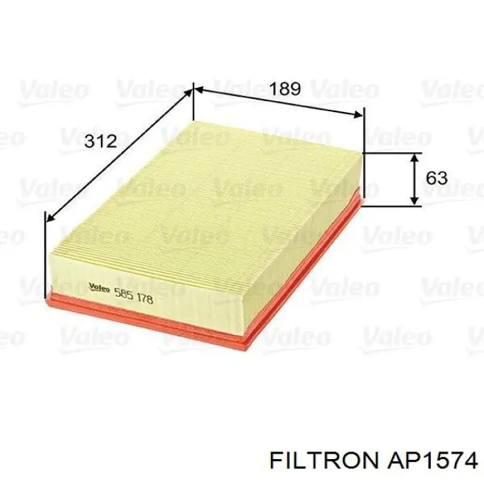 Купить AP1574 Filtron Автомобильный фильтр воздуха