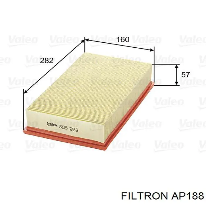 Элемент воздушного фильтра Filtron AP188 цена, от 7.55 USD
